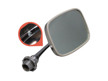 Espejo retrovisor izquierdo inoxidable Citroën GS / CX original Gemo E-24 con tara (ver imagen)