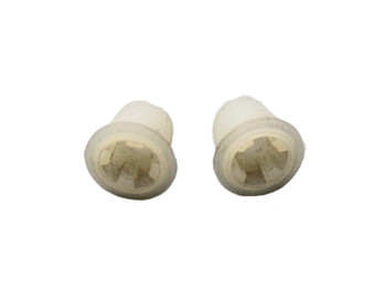 Kit 2 grapas fijación anagrama para patilla de 5mm Renault, Seat (encaje 8mm.)