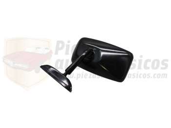 Espejo negro Metálico Seat, Simca..., recambio calidad universal equivalente homologado