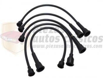 Juego Cables Bujia Renault 4L,R-4F,4,R-8,R-8TS(Antiguo Stock)
