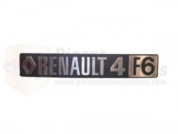 Anagrama trasero Renault 4 F6 Ref: 7700640649