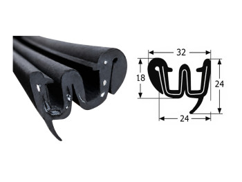 Guía doble corredera 3,3M Renault 4 F6 / Citroën Dyane / Seat Trans equivalente 7700632910