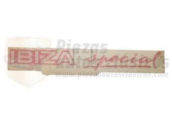 Pegatina adhesiva trasera Seat Ibiza "Ibiza special" en rojo 390x40mm OEN SE021590012G