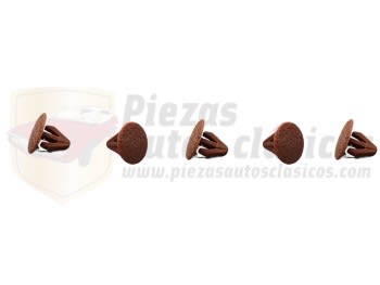 Kit 5 clip remache,sujeción tapizados Renault varios