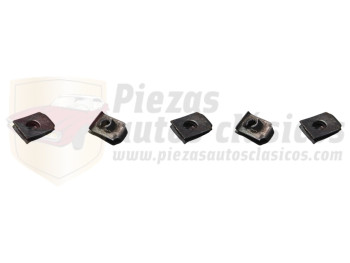 Kit 5 clip tuercas rápidas Renault diámetro 3,5 ancho 9 largo 12mm