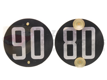 Placa limitación velocidad doble 80/90