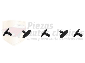 Kit 5 grapas fijación goma puerta y capó Renault Kangoo, Laguna, Citroën C8, Xsara y Peugeot 406 y 807 OEM: 699786