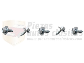 Kit 5 tornillos sujeción aleta 6,3x19mm arandela 18mm Ford, BMW, Mercedes OEM: 1470997