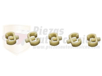 Kit 5 grapas instalación eléctrica Seat OEM: NR14575680