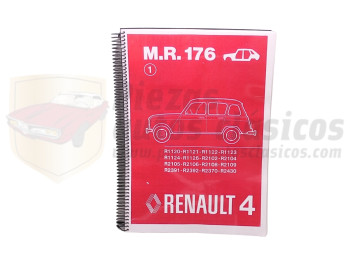 Manual De Reparación 176 (carroceria) Renault 4 copia encuadernada