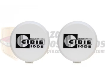Juego 2 Tapas Cibie Para Faro Oscar Diámetro 180mm ( letras en relieve )