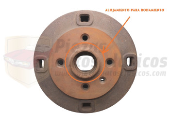 Tambor de freno hierro Seat 600 D 185x35
