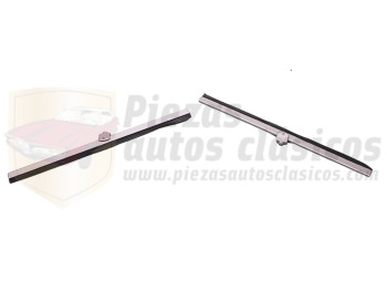 Juego escobillas limpiaparabrisas grises Volkswagen Beetle de 1957 hasta 1964 (225mm) solo para parabrisas plano