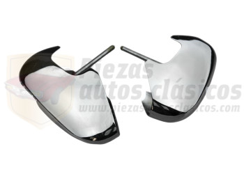 Pareja mascotas paragolpes cromado Seat 600 N y D (delanteras/traseras) recambio calidad equivalente