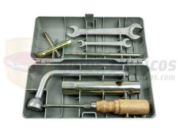 Caja de herramientas de plastico completa Seat 600 y Fiat 500, recambio calidad equivalente