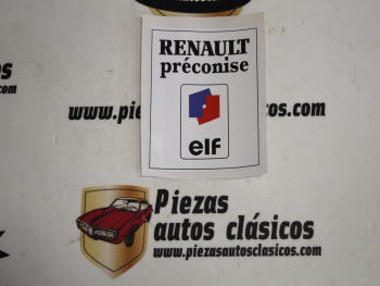 Pegatina ELF Renault 5, Alpine y Alpine turbo