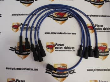 Juego de Cables de Bujía Ford Fiesta 1.0, 1.1 (957cc - 1100cc) 76-88 (En silicona) (Antiguo Stock)