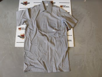 Camisa gris manga corta Renault Talla M 116cm de ancho