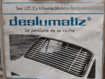 Persianilla trasera Seat 127 2 y 4 puertas modelos antiguos