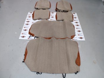 Juego de fundas de asientos marrón/beige Citroën Visa