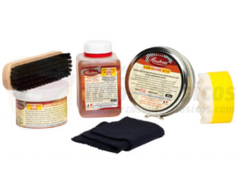 Kit para el cuidado del cuero incoloro y con cepillo RestomLeatherCareKit
