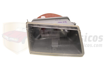 Óptica de faro delantero derecha H4 Peugeot 309 GTI del 85 al 89 recambio calidad original Valeo 061252 Lic Sev Marchal