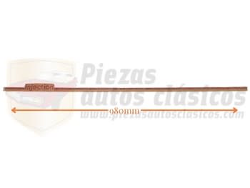 Pegatina adhesiva lateral Seat Málaga "injection" Rojo OEN SE 023590197C (980mm largo)